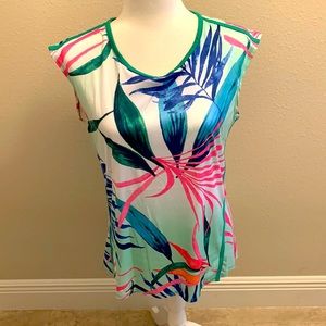 Reel Legends Reel-Tec Tropical Print Top